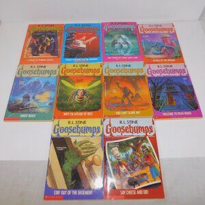 Set / Lot 10 Vintage 90s R.L. Stine Goosebumps Paperback Books
